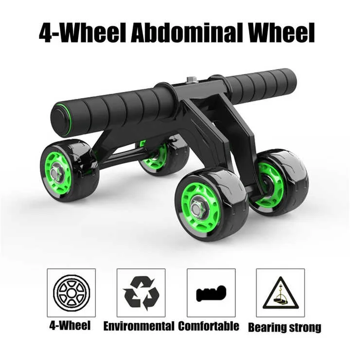 4 Wheel Abdominal Roller Wheel Muscle Exercise Equipment - Image 4