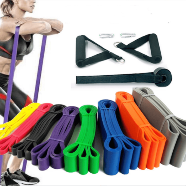 Pull Up Assistance Bands, Resistance Bands Set of 6, with Door Anchor for Men & Women, Heavy Duty Stretch Exercise Bands, Resistance Bands for Working Out, Muscle Training, Physical Therapy