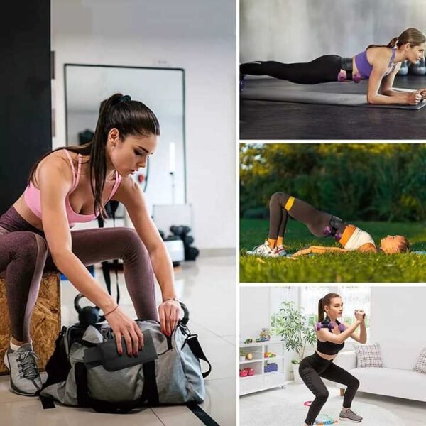 Exercise Hip Thrust Belt - Glute Trainer for Home Workouts with Extra Padding - Fully Adjustable Hip Thrust Belt for Dumbbells - Booty Builder, Glute Workout Equipment