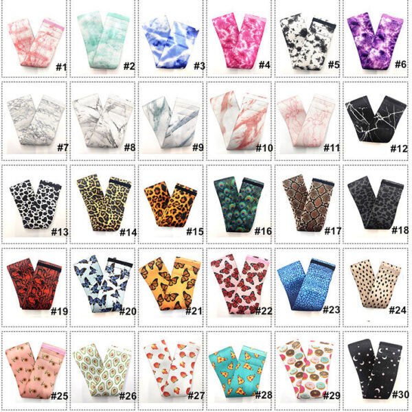 Custom logo exercise loop Fabric Resistance Band set Anti Slip Elastic Booty 3 Band Hip Circle Bootie Band set