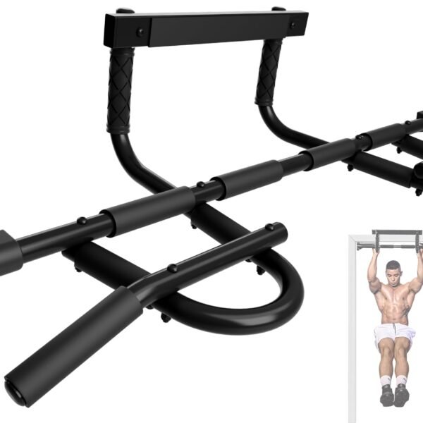 8-Grip and 12-Grip Door Frame Pull-Up Bar for Versatile Workouts - Supports 300 Pounds