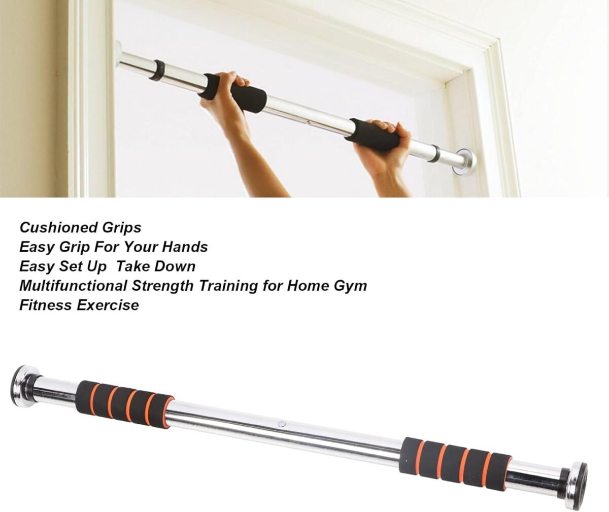 Adjustable 2-Way Pull-Up Bar for Door Frames - Image 4