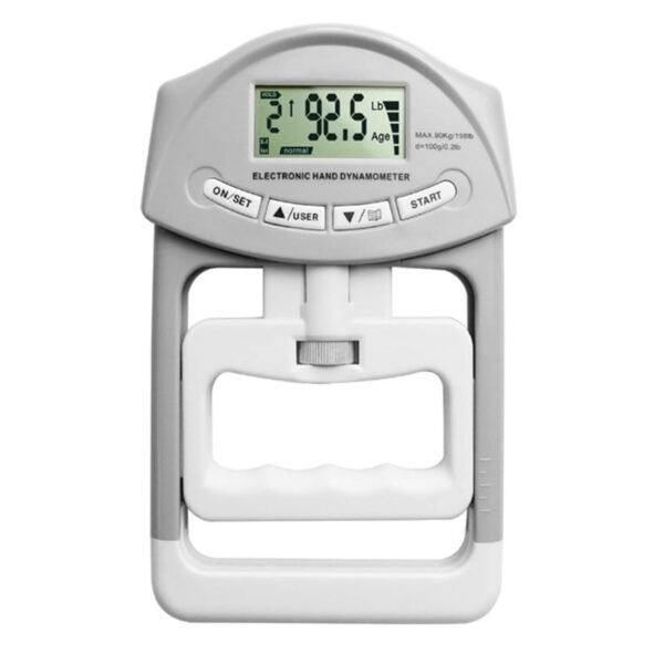 Digital Grip Strength Tester with LCD Display, 198 lbs Capacity