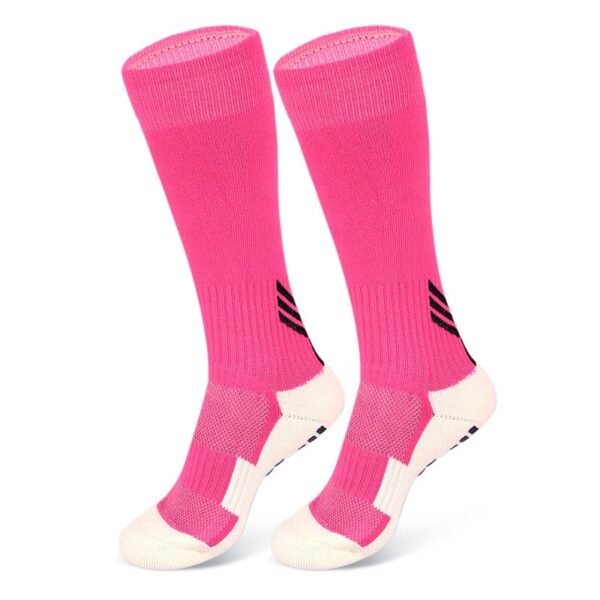 Multi-Style High-Performance Pink Soccer Socks