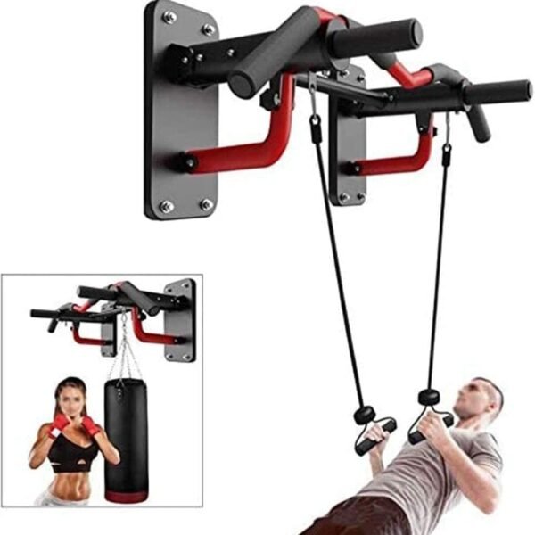 Heavy Duty Wall-Mounted Multi-Grip Chin-Up Bar