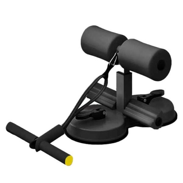 Portable Adjustable Sit Up Floor Holder with 2 Strong Suction Cups and 1 Resistance Band