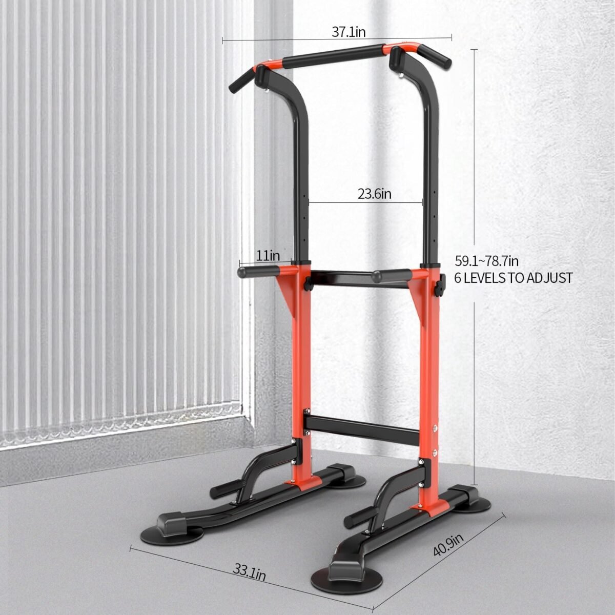 Pull Up Dip Station For Home Gym Strength Training Fitness Workout Station - Image 7