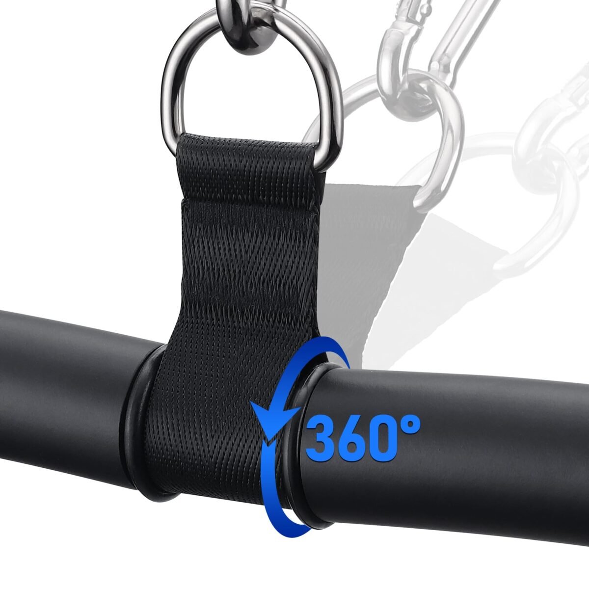 Upgraded W-Shaped Lat Pull Down Bar with EVA Rubber Handle - Image 5