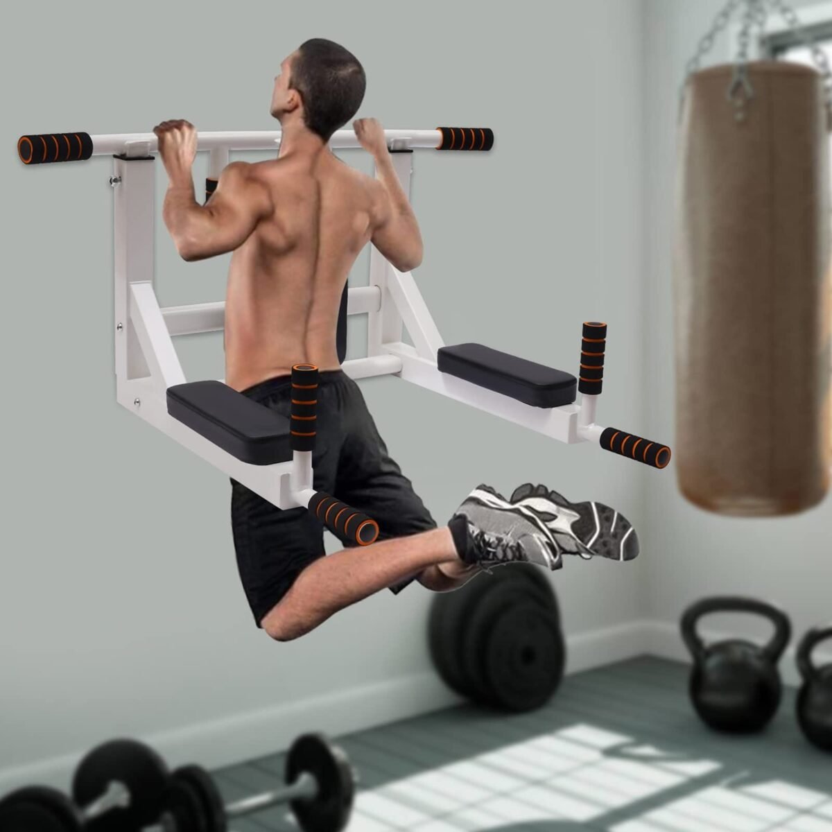 Multifunctional Wall Mounted Pull-Up Bar | Home Fitness Workout Equipment - Image 5