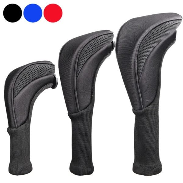 3Pcs/Set Long Neck Golf Club Head Covers
