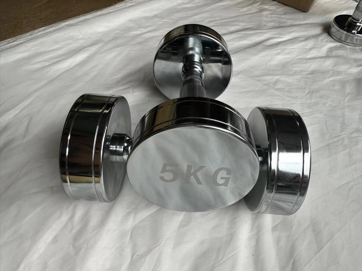 Chrome-Plated Steel Dumbbells for Home Gym - Image 5