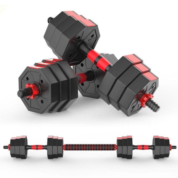 Adjustable Dumbbells Set, 20/30/40/60/80 lbs Non-Rolling Hexagon Weights for Home Gym