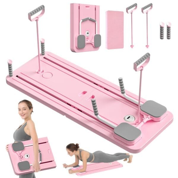 5 in 1 Pilates Sliding Board, Multifunctional Abdominal Board
