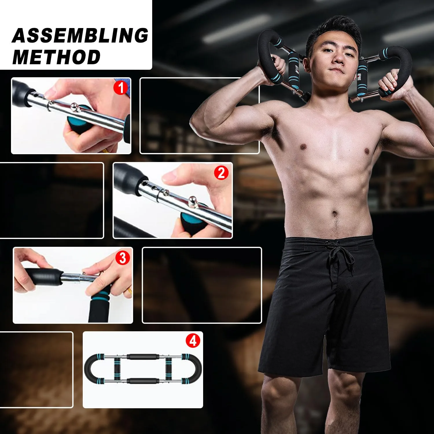 Adjustable Portable Chest Expander & Upper Body Trainer - Image 5